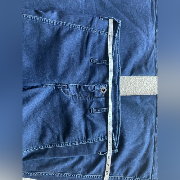 Free People Dark Blue Flared Wide-Leg Jeans Boho-Chic 70’s Style - Picture 10 of 12